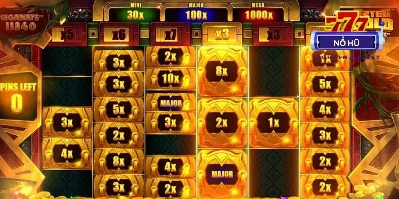 Slot Aztec Gold Megaways với cơ chế Megaways độc đáo