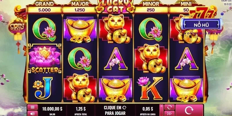Slot chủ đề mèo thần tài mang đến cơ hội săn jackpot cực lớn