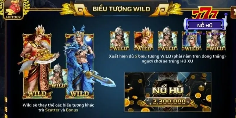 Biểu tượng Wild trong Nổ Hũ Sơn Tinh Thủy Tinh